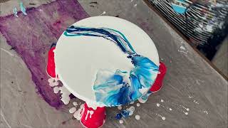 HARMONY in BLUE!! A simple and easy to create Dutch Pour 🌌 | CALM and SOOTHING Colour palette!