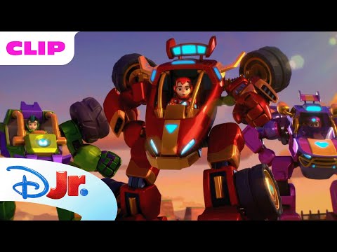 Rock Battle Wtih Ultron! | Marvel's Iron Man and his Awesome Friends |  ⁨@disneyjr X ⁨@MarvelHQ