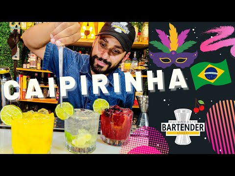 CAPIRINHA - CAIPIROSKA - CAIPIRISIMA - BARTENDER TUTORIAL