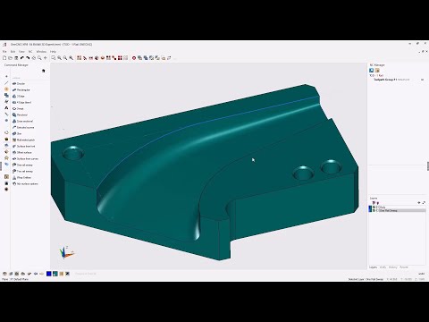OneCNC CADCAM: XR9 1 Rail Sweep Surface