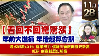 【財經至尊】王曈 1128《【看回不回驚驚漲】》遇水則發+31% 群策群力，信驊⊕穎崴創歷史新高，旺矽 創意創歷史新高｜【波段獲利王】加入line@ king5588