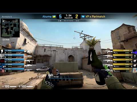 CSGO POV Akuma.DemQQ vs. Virtus.pro on Dust2 - 28 kills