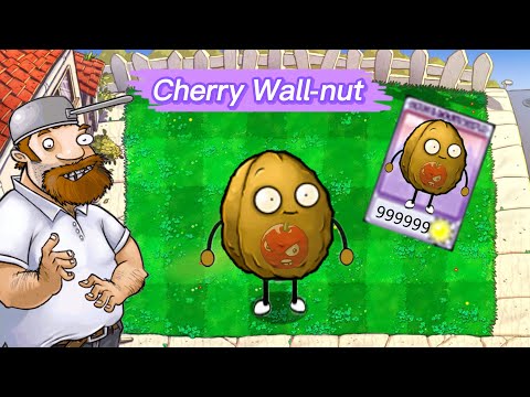 PVZ1 discover: Cherry Wall-nut ❗❗❗ - HARD MODE MOD PvZ Plus