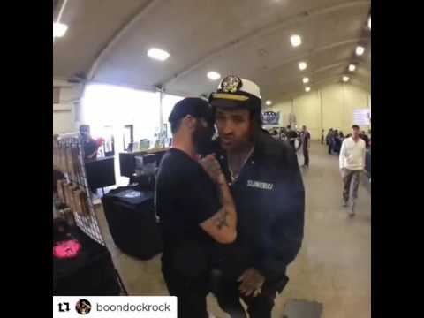 VIA  @boondockrock 
・・・
Thanks for stopping by Michael, glad we finally got to do dem #pushups for t