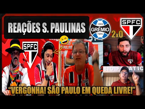 REAÇÕES dos SÃO PAULINOS - GRÊMIO 2x0 SÃO PAULO - BRASILEIRÃO 2025 - VAMOS RIR DO SÃO PAULO
