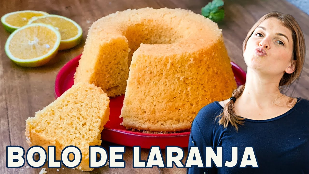 Bolo de Laranja Sem Glúten e Vegano (Sem Ovo e sem leite)