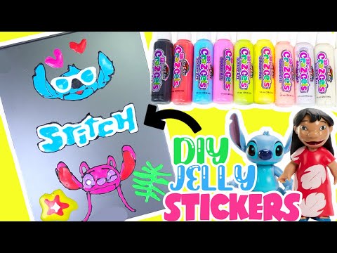 Lilo and Stitch DIY Jelly Stickers Activity Kit! Crafts for Kids
