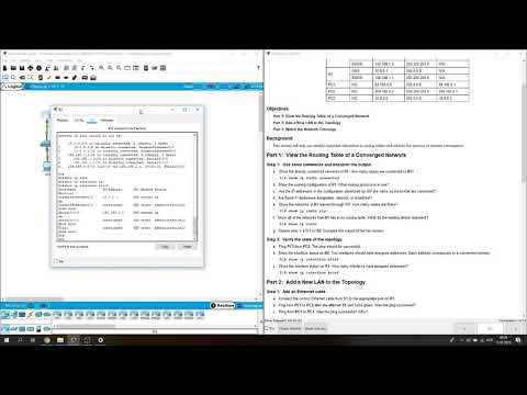5 2 1 6 Packet Tracer   Investigating Convergence