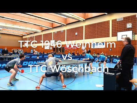 3. Bundesliga: TTC 1946 Weinheim vs TTC Wöschbach [ 2018/2019 ]