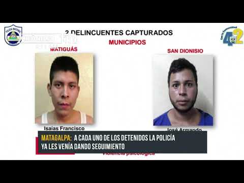 Policía Nacional captura a 13 delincuentes en Matagalpa - Nicaragua
