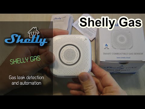 Shelly Gas LPG Wi-Fi valdomas dujų jutiklis su garso ir šviesos signalu video