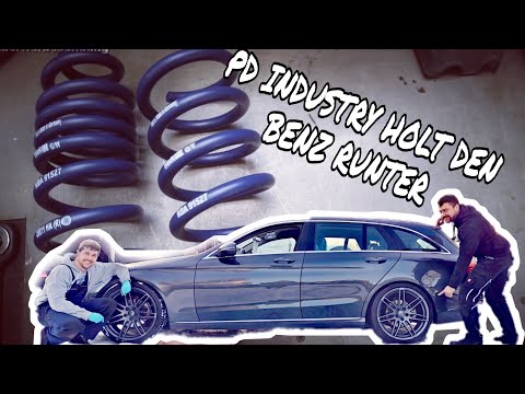 Installing H&R lowering springs with ABE for the Mercedes Benz C-Class W205 (S205) Estate. / VA45...