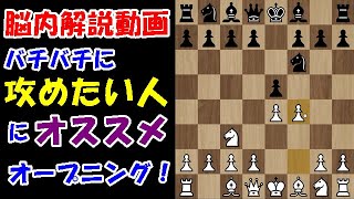 【脳内解説動画】圧倒的な攻撃力が欲しい方は試してみて下さい！攻めこそチェスの醍醐味！(キングズ・ギャンビット)