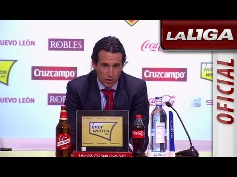 Rueda de Prensa de Unai Emery tras el Sevilla FC (1-2) Real Sociedad - HD