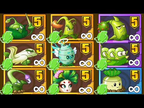 Tournament 16 GREEN & BLUE Plants China Version - Who Will Win? - Pvz 2 Plant Vs Plant