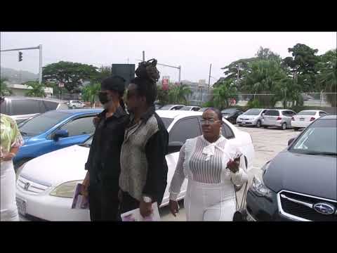 REGGAE LEGEND/ICON TINGA STEWART FINAL LOOK @ HIS WIFE ANDREA STEWART @ HER THANKSGIVING SERVICE.