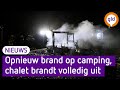 Een chalet ging in vlammen op in Epe