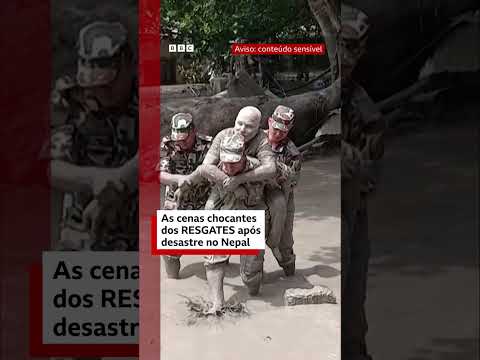 As cenas chocantes dos regastes após desastre no Nepal