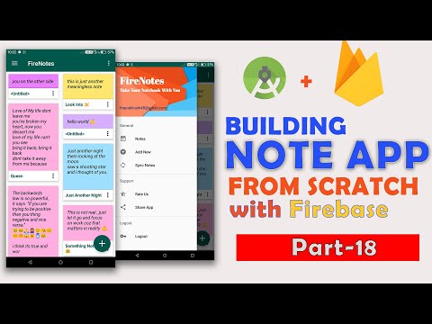 Android Note Taking App Tutorial With Firebase | Part - 18 | Login User & Display Saved note