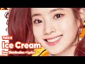 TWICE Ice Cream Line Distribution With Color Coded Lyrics