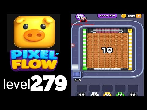 Pixel Flow Level 279 Walkthrough - Easy Difficulty Puzzle Solution