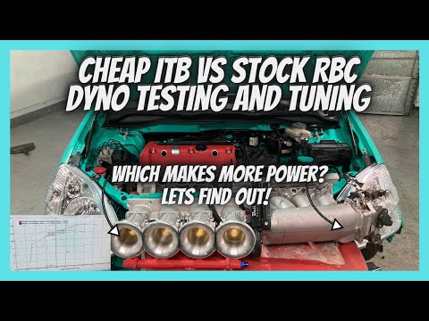 CHEAP ITB VS STOCK RBC MANIFOLD DYNO TESTING- WHICH IS BETTER? LET"S FIND OUT! (BUDGET BUILD INFO)