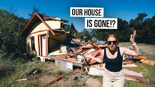 Our House Was COMPLETELY DESTROYED! - Texas Homestead / Tiny Cabin Project UPDATE!