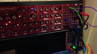 Video thumbnail for Behringer Neutron + Antumbra Atom by Mechanalog Music