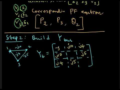 Newton Raphson Load Flow Solution - 3 Bus - Part 1 of 3