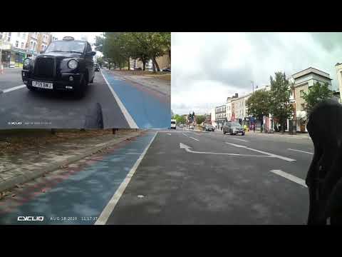 LP59BWJ - Black Cab Close Pass - Police Action Taken