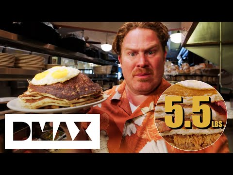 Casey Webb VS The 5.5 Pound Pancake Monster Challenge | Man V Food