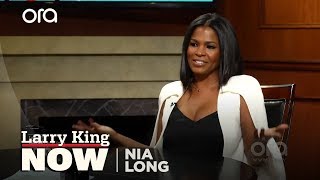 "He's really not too young": Nia Long responds to J. Cole lyrics | Larry King Now | Ora.TV