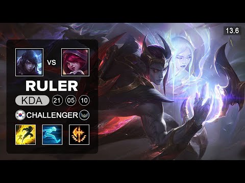 Ruler Aphelios vs Xayah ADC - KR Challenger - Patch 13.6 Season 13