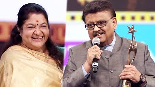 S. P. Balasubrahmanyam Expressing His Love Towards K. S. Chithra After Receiving Her Award