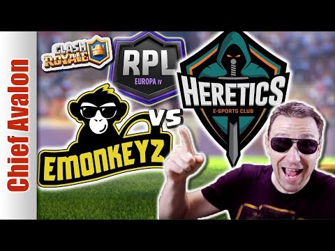 EMONKEYZ vs HERETICS - RPL EUROPE IV  - Clash Royale eSports