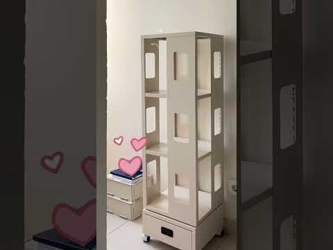 Gambar Stora Rooney Rak Buku 3 Tingkat Dengan Laci 82.5 cm - Krem Beige