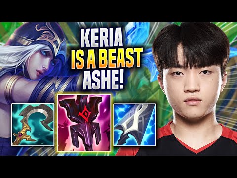 KERIA IS A BEAST WITH ASHE! - T1 Keria Plays Ashe SUPPORT vs Rakan! | Season 2022