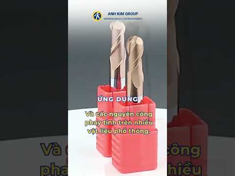 Dao phay cầu hợp kim 2 me HRC55 phủ Tisin
