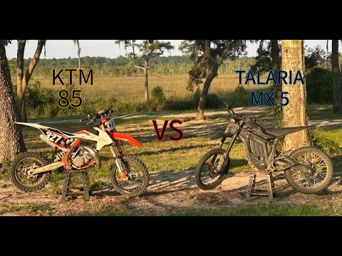 KTM 85 sx vs talaria mx 5 pro