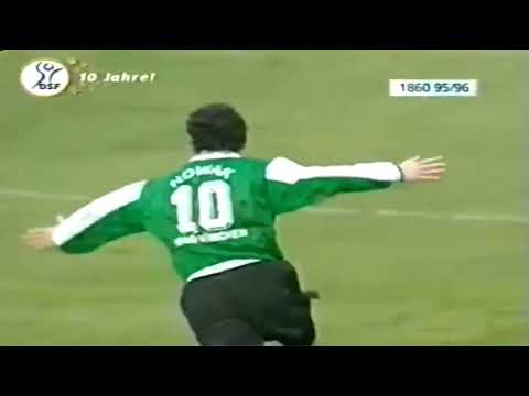 Piotr Nowak gol Stuttgart - TSV 1860 2-3 Bundesliga 17.02.1996