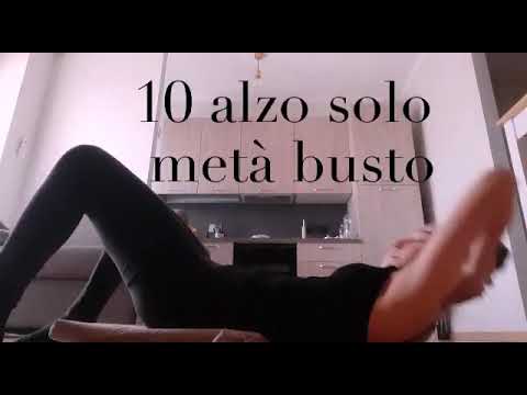 Ginnastica ritmica. Potenziamento  addome e dorso