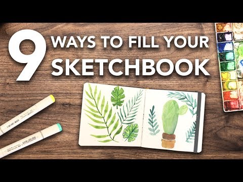 9 Ways to FILL Your SKETCHBOOK this Summer! Video