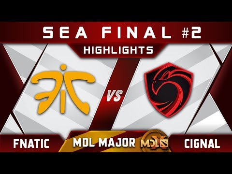 Fnatic vs Cignal Ultra SEA Final #2 MDL Chengdu Major 2019 Highlights Dota 2