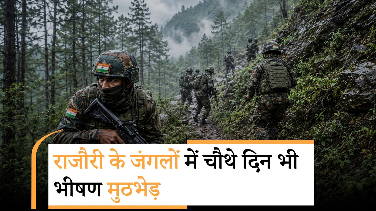 Operation Sheruwali: ड्रोन, Chopper, खोजी कुत्तों और अतिरिक्त जवानों की मदद से ढूँढ़े जा रहे आतंकी Operation Sheruwali: ड्रोन, Chopper, खोजी कुत्तों और अतिरिक्त जवानों की मदद से ढूँढ़े जा रहे आतंकी