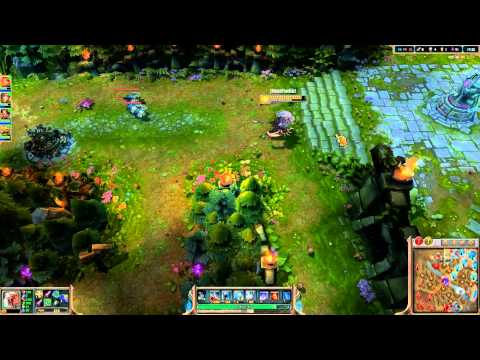League of Legends: First Time Rengar 2v1 Vs. Fiddlesticks/Heimerdinger - Top