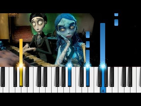 "The Piano Duet" - Tim Burton's Corpse Bride - Piano Tutorial