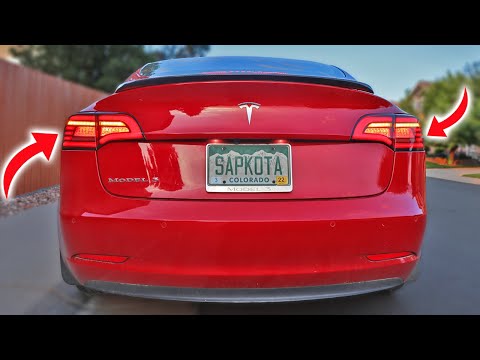 New Tail Lights For Tesla Model 3/Model Y - Eagle Eye Installation & Review 2021