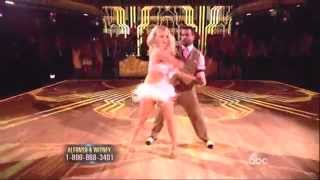Witney Carson & Alfonso Ribeiro dancing Jive on DWTS 9 15 14