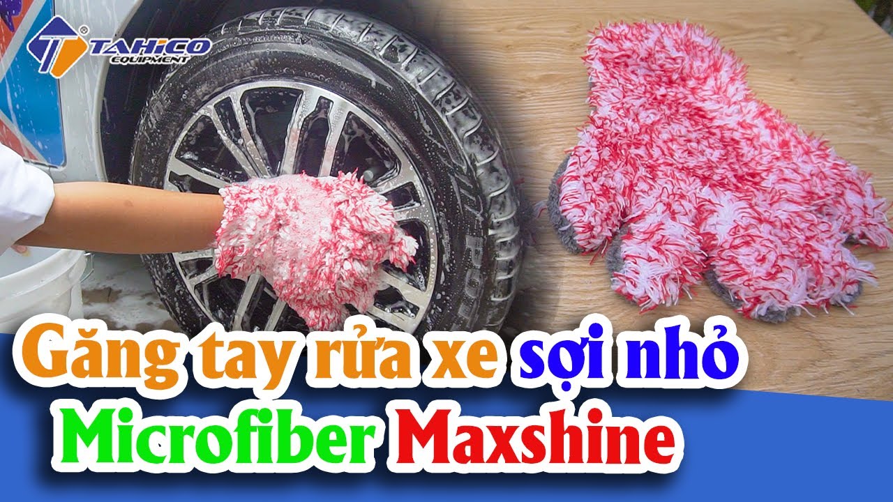 Bao tay rửa xe sợi nhỏ Microfiber 1130005W Maxshine 17