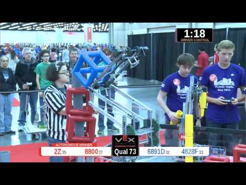 2015 VRC Engr Q73 - 2Z 8800 vs 6891D 4828F - 62 to 24 - VEX Worlds 2015 - Engineering Division